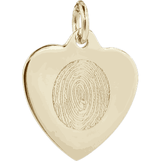 Front image of Yellow Gold Classic Heart Pendant