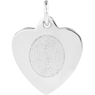 Front image of Sterling Silver Classic Heart Pendant