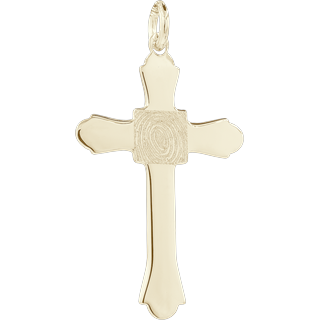Front image of Yellow Gold Cross Pendant