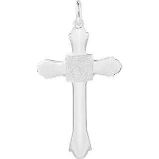 Front image of Sterling Silver Cross Pendant
