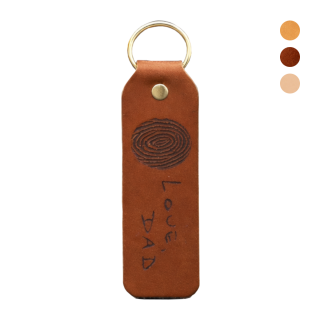 Front image of Genuine Leather Keyring