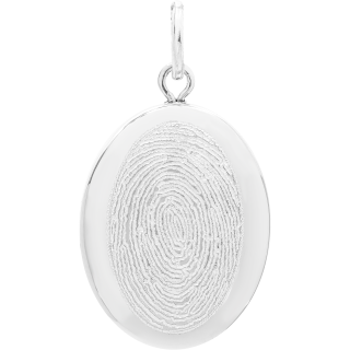 Front image of Sterling Silver Oval Locket
