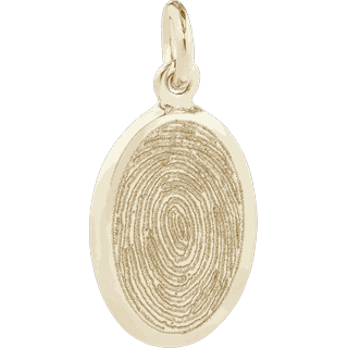 Front image of Yellow Gold Oval Pendant