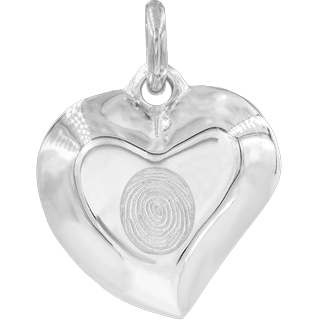 Front image of Sterling Silver Signature Heart Pendant