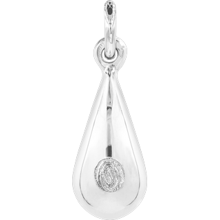 Front image of White Gold Teardrop Pendant