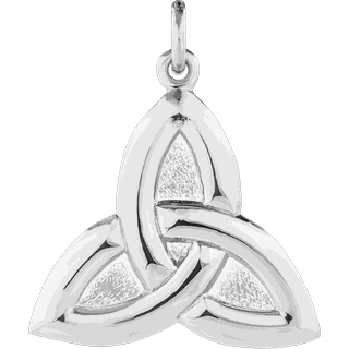Front image of White Gold Trinity Pendant